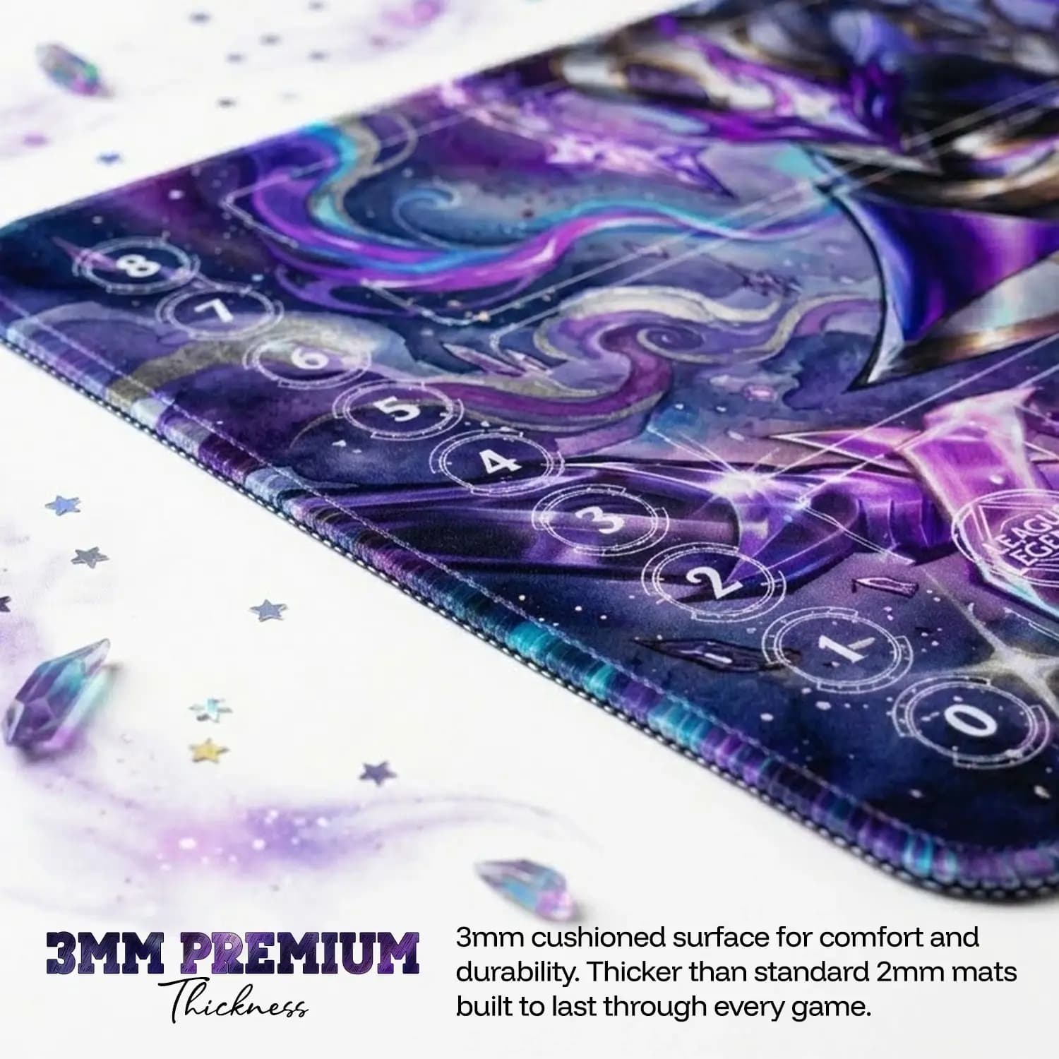 Premium 3mm kalınlık, turnuva kalitesi 🎮 Profesyonel oyuncuların tercihi. #tcgmat #premium